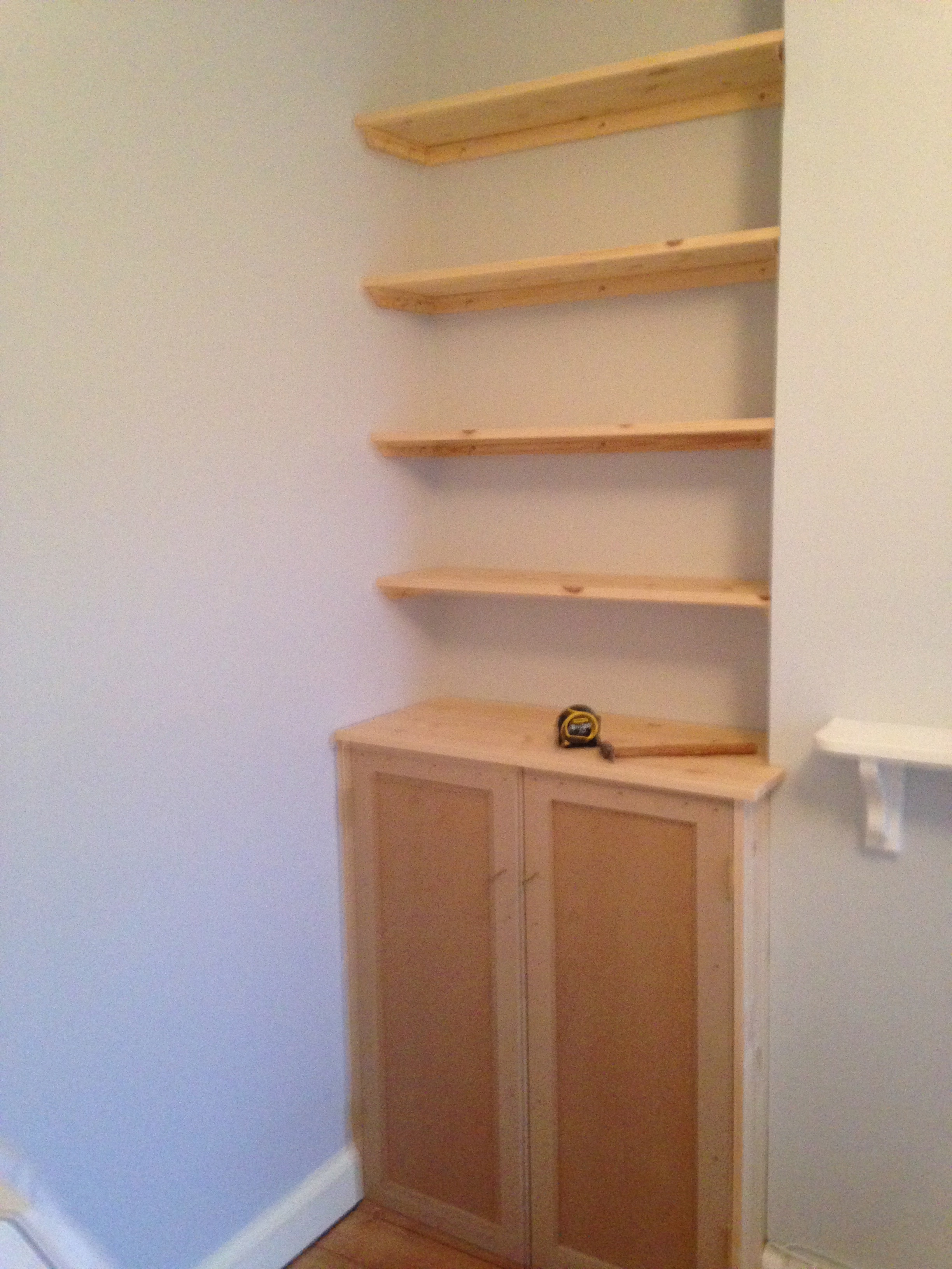 Fitted shelving, cupboards and flooring - P D Carpentry 